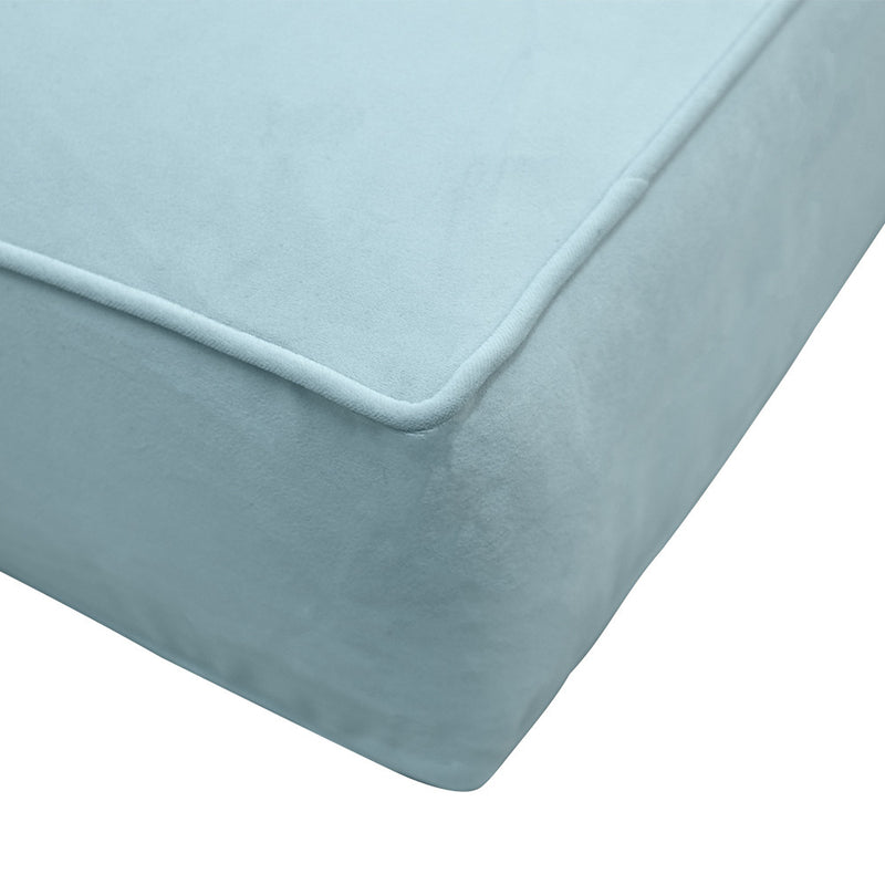 Same Pipe 8" Twin Size 75x39x8 Velvet Indoor Daybed Mattress Fitted Sheet |COVER ONLY|-AD355