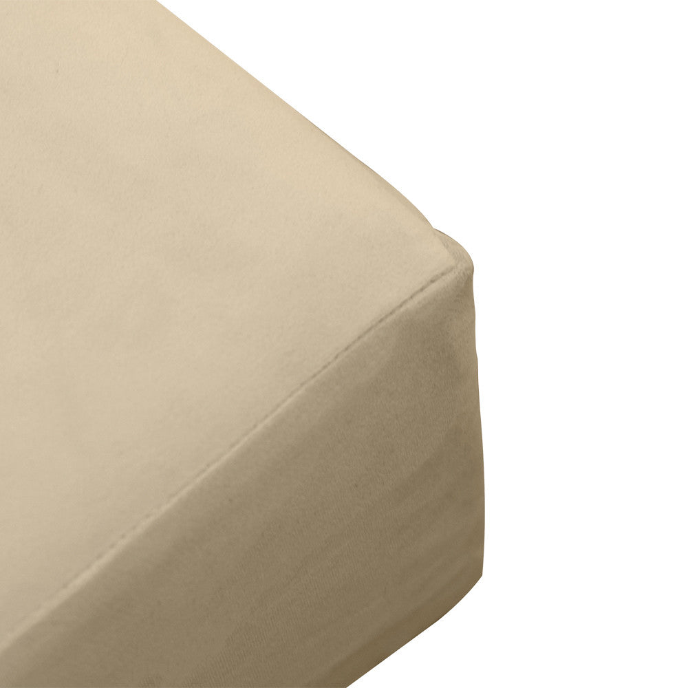 Knife Edge 6" Twin-XL Size 80x39x6 Velvet Indoor Daybed Mattress Fitted Sheet |COVER ONLY| - AD304