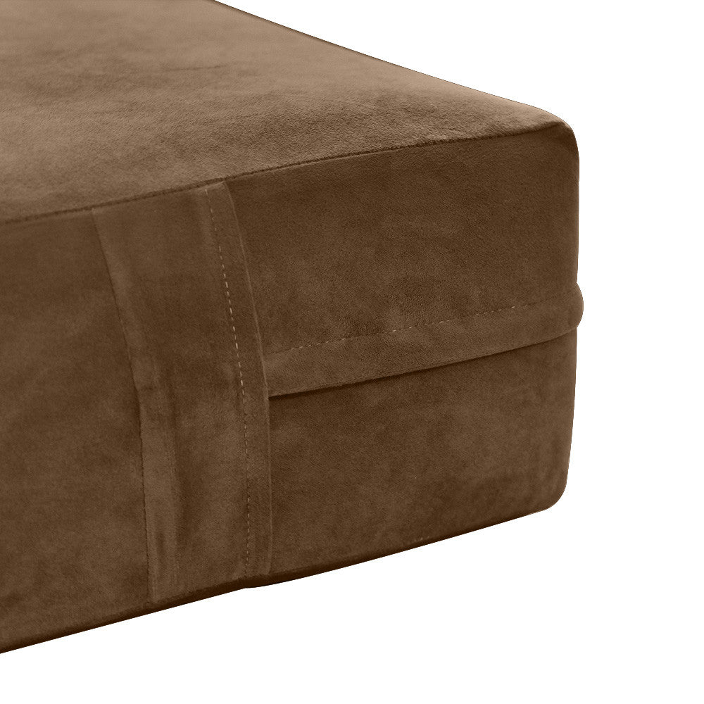 Knife Edge 6" Twin-XL Size 80x39x6 Velvet Indoor Daybed Mattress Fitted Sheet |COVER ONLY| - AD308