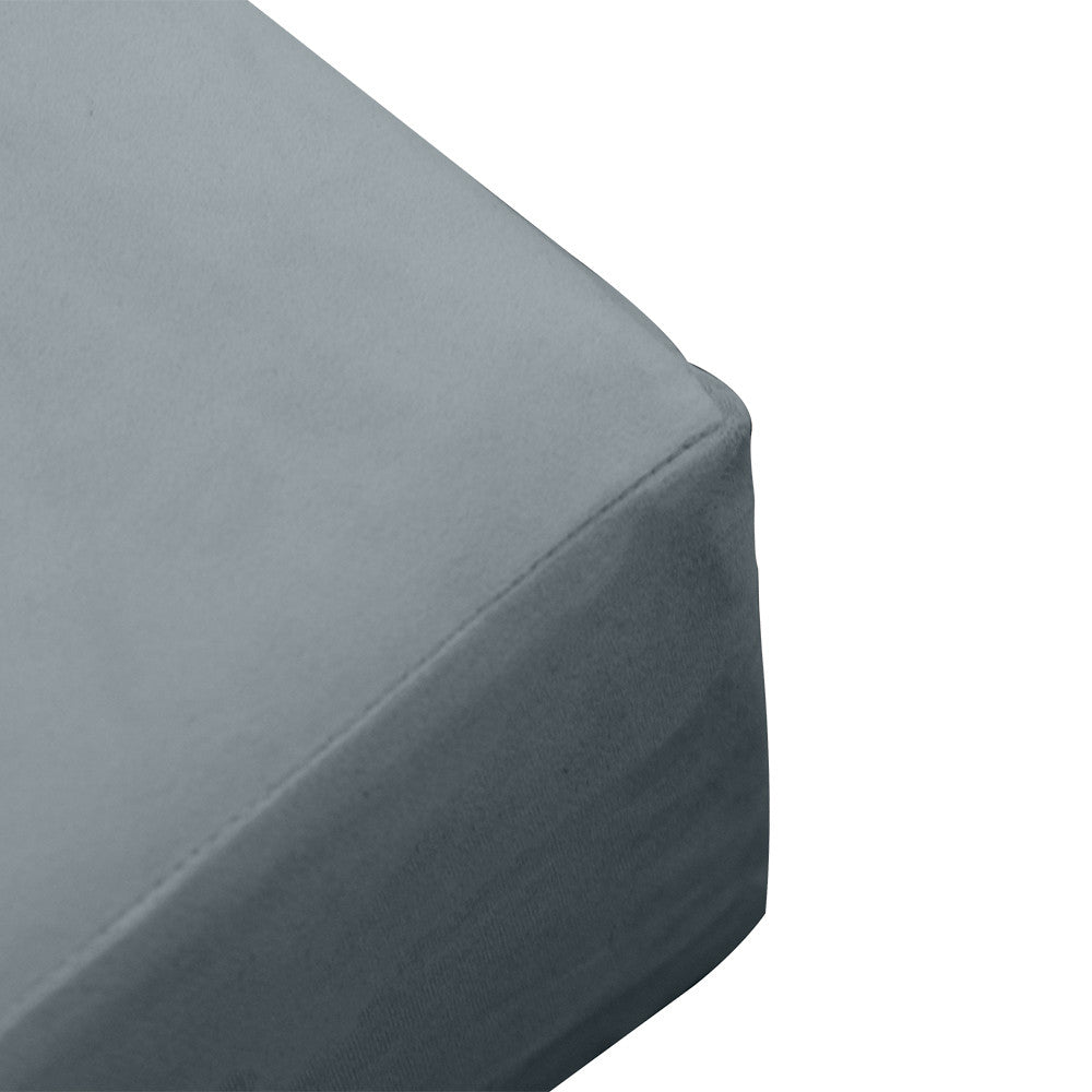 Knife Edge 6" Twin-XL Size 80x39x6 Velvet Indoor Daybed Mattress Fitted Sheet |COVER ONLY| - AD347