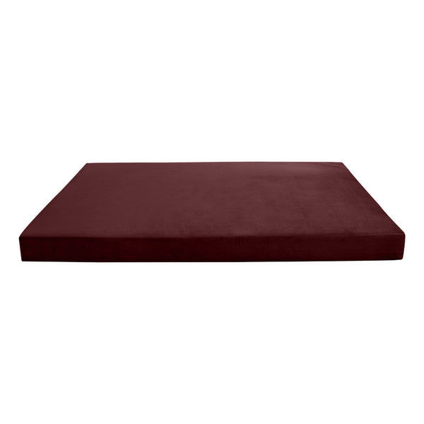 Knife Edge 6" Twin-XL Size 80x39x6 Velvet Indoor Daybed Mattress Fitted Sheet |COVER ONLY| - AD368