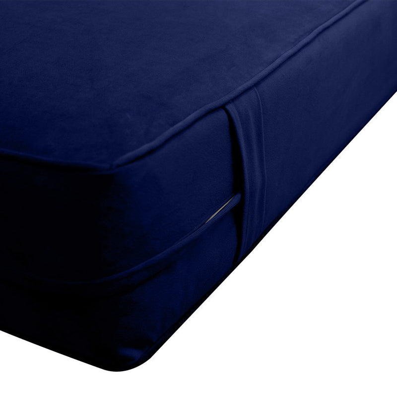 Same Pipe 6" Twin-XL 80x39x6 Velvet Indoor Daybed Mattress |COVER ONLY| -AD373