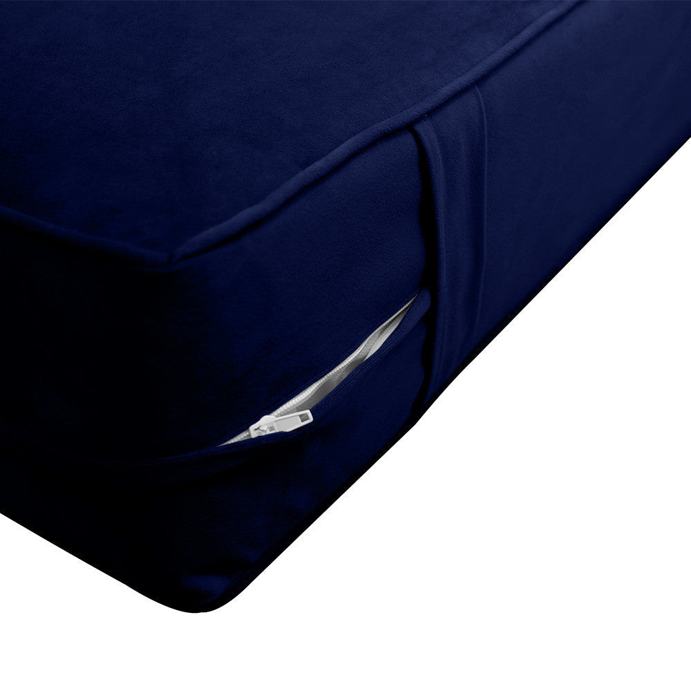 Same Pipe 6" Twin-XL 80x39x6 Velvet Indoor Daybed Mattress |COVER ONLY| -AD373