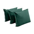 STYLE V3 Full Velvet Pipe Trim Indoor Daybed Cushion Bolster |COVER ONLY| AD317