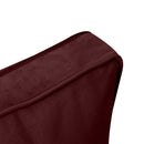 STYLE V3 Full Velvet Pipe Trim Indoor Daybed Cushion Bolster |COVER ONLY| AD368