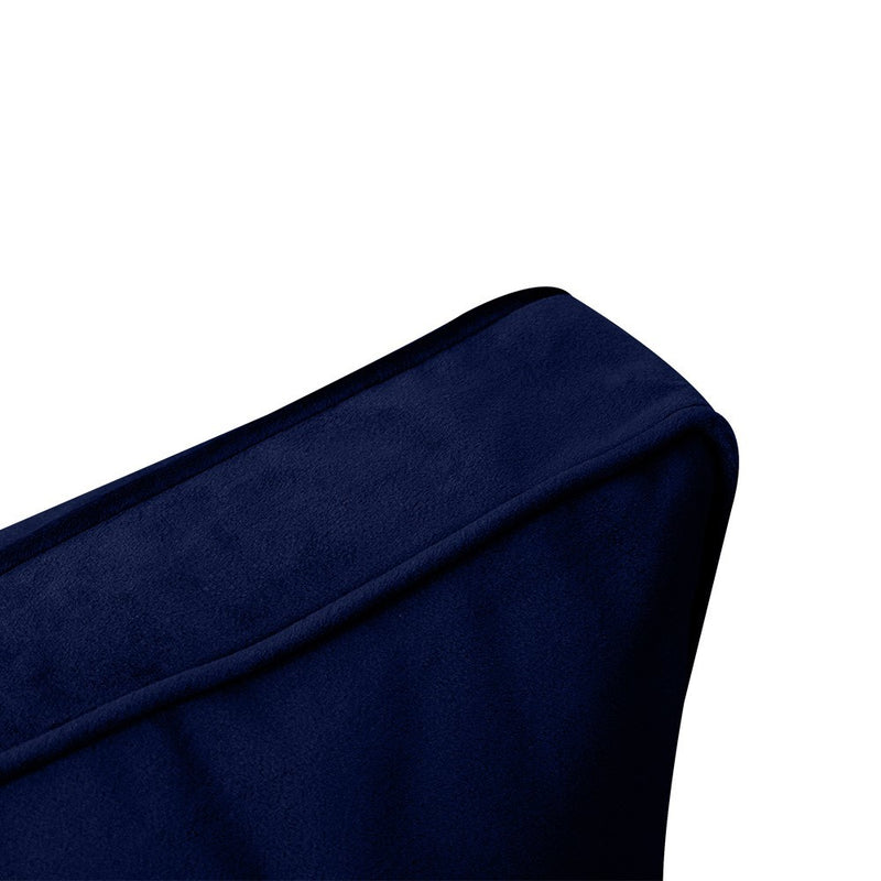 STYLE V3 Full Velvet Pipe Trim Indoor Daybed Cushion Bolster |COVER ONLY| AD373