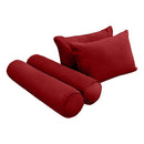 STYLE V4 Full Velvet Pipe Trim Indoor Daybed Cushion Bolster |COVER ONLY| AD369