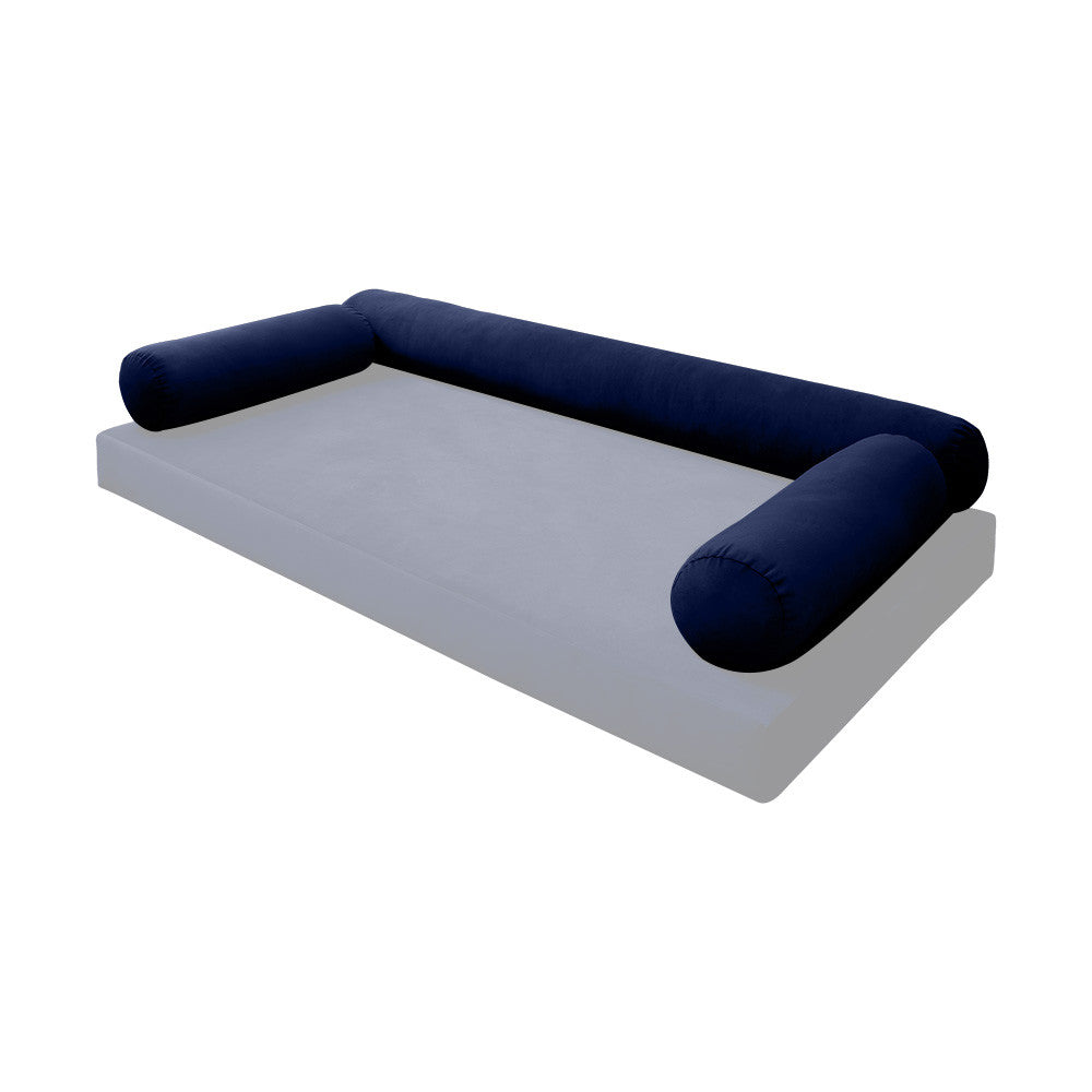 STYLE V6 TwinXL Velvet Knife Edge Indoor Daybed Bolster Pillow|COVER ONLY| AD373