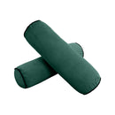 STYLE V6 TwinXL Velvet Contrast Pipe Indoor Daybed Bolster Pillow|CoverOnly|AD317
