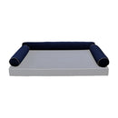 STYLE V6 TwinXL Velvet Contrast Pipe Indoor Daybed Bolster Pillow|CoverOnly|AD373