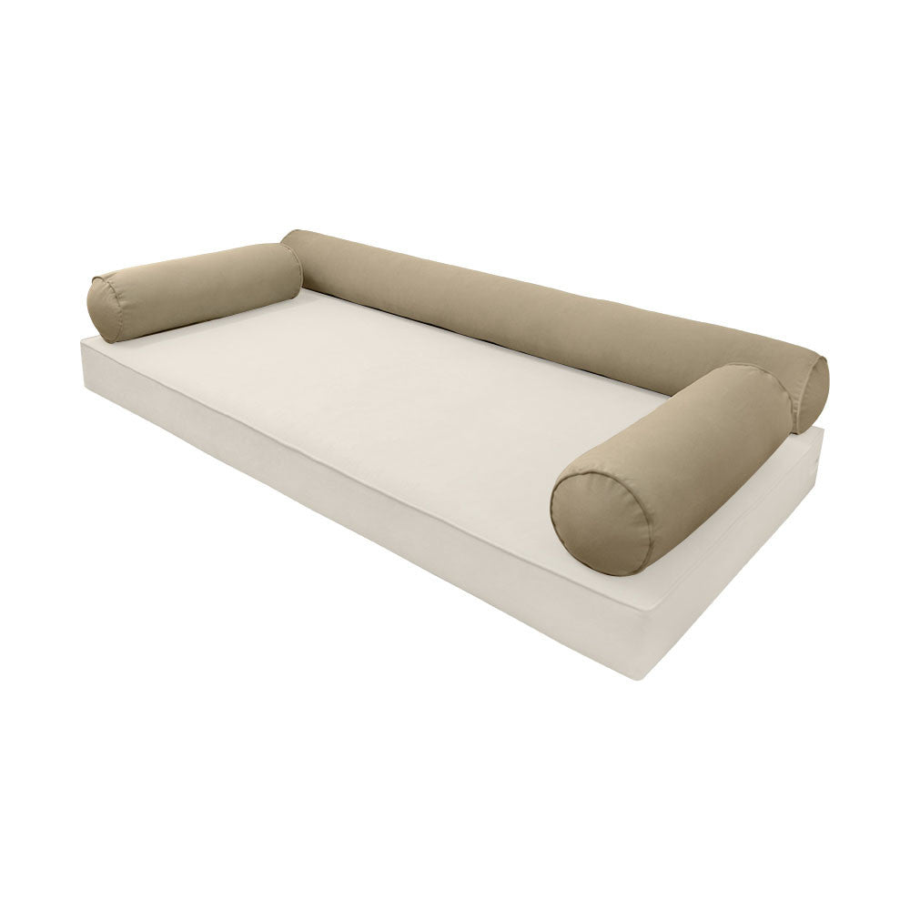 STYLE V6 Full Velvet Pipe Trim Indoor Daybed Cushion Bolster |COVER ONLY| AD304