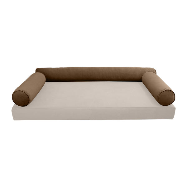 STYLE V6 TwinXL Velvet Pipe Trim Indoor Daybed Cushion Bolster |COVER ONLY| AD308