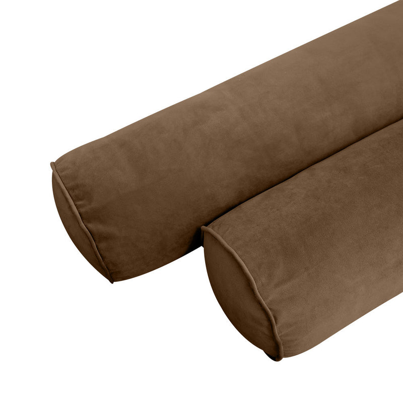 STYLE V6 TwinXL Velvet Pipe Trim Indoor Daybed Bolster Pillow |COVER ONLY| AD308
