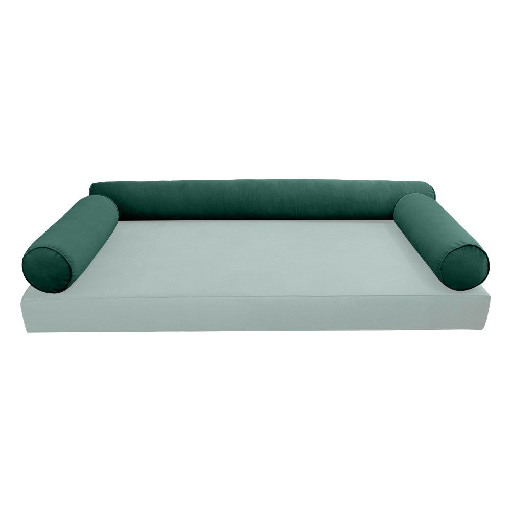STYLE V6 TwinXL Velvet Pipe Trim Indoor Daybed Cushion Bolster |COVER ONLY| AD317