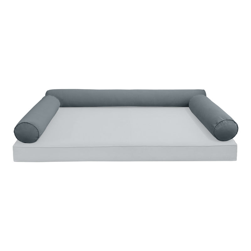 STYLE V6 Full Velvet Pipe Trim Indoor Daybed Cushion Bolster |COVER ONLY| AD347