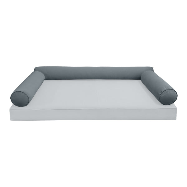 STYLE V6 TwinXL Velvet Pipe Trim Indoor Daybed Cushion Bolster |COVER ONLY| AD347