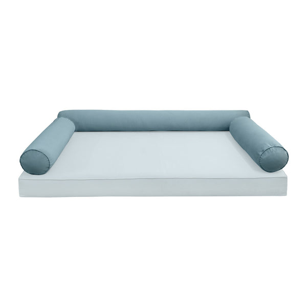 STYLE V6 Full Velvet Pipe Trim Indoor Daybed Cushion Bolster |COVER ONLY| AD355