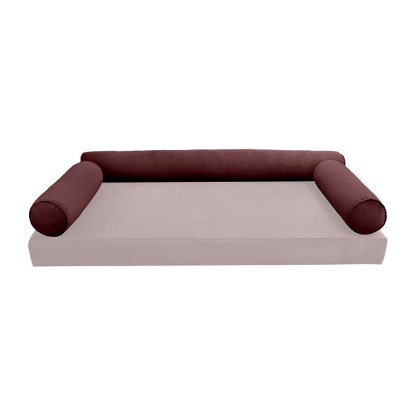 STYLE V6 TwinXL Velvet Pipe Trim Indoor Daybed Cushion Bolster |COVER ONLY| AD368
