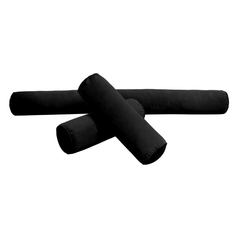 STYLE V6 TwinXL Velvet Pipe Trim Indoor Daybed Cushion Bolster |COVER ONLY| AD374