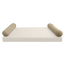 STYLE V5 Full Velvet Knife Edge Indoor Daybed Bolster Pillow |COVER ONLY| AD304