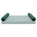 STYLE V5 Full Velvet Knife Edge Indoor Daybed Bolster Pillow |COVER ONLY| AD317