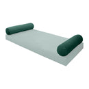 STYLE V5 Full Velvet Knife Edge Indoor Daybed Bolster Pillow |COVER ONLY| AD317