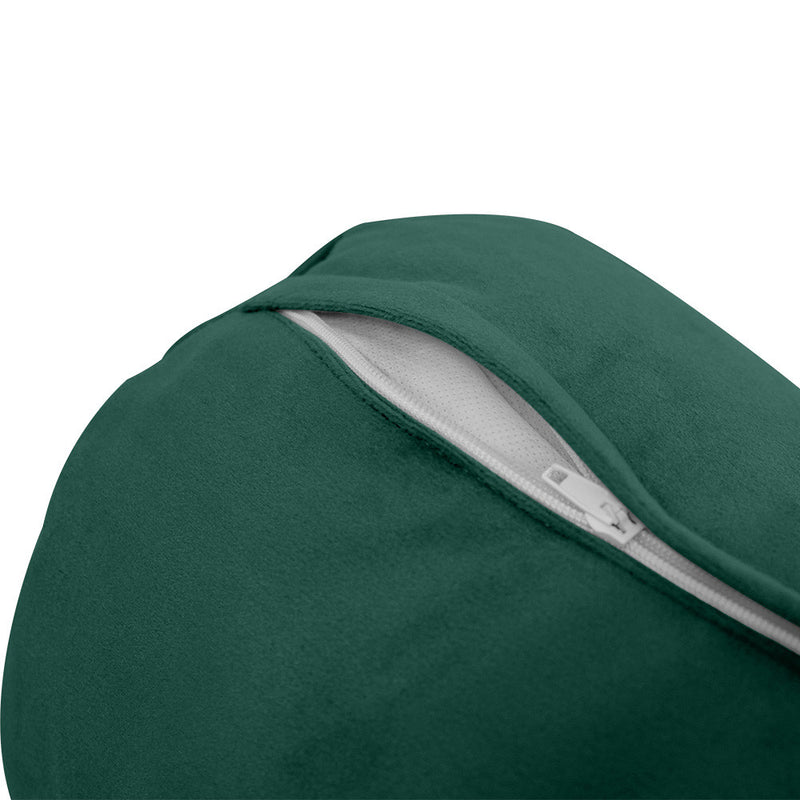 STYLE V5 Twin Velvet Knife Edge Indoor Daybed Bolster Pillow |COVER ONLY| AD317