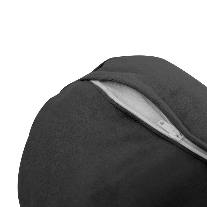 STYLE V5 Twin Velvet Knife Edge Indoor Daybed Bolster Pillow |COVER ONLY| AD350
