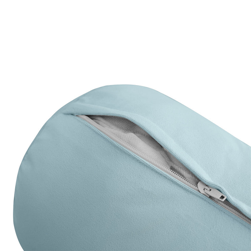 STYLE V5 Twin Velvet Knife Edge Indoor Daybed Bolster Pillow |COVER ONLY| AD355