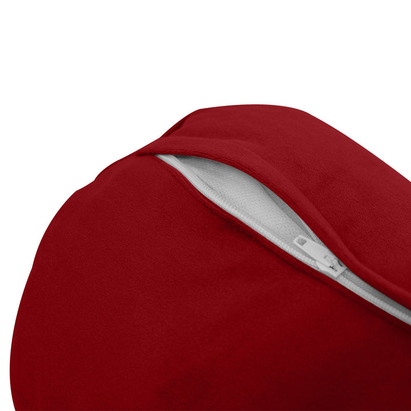 STYLE V5 Full Velvet Knife Edge Indoor Daybed Bolster Pillow |COVER ONLY| AD369