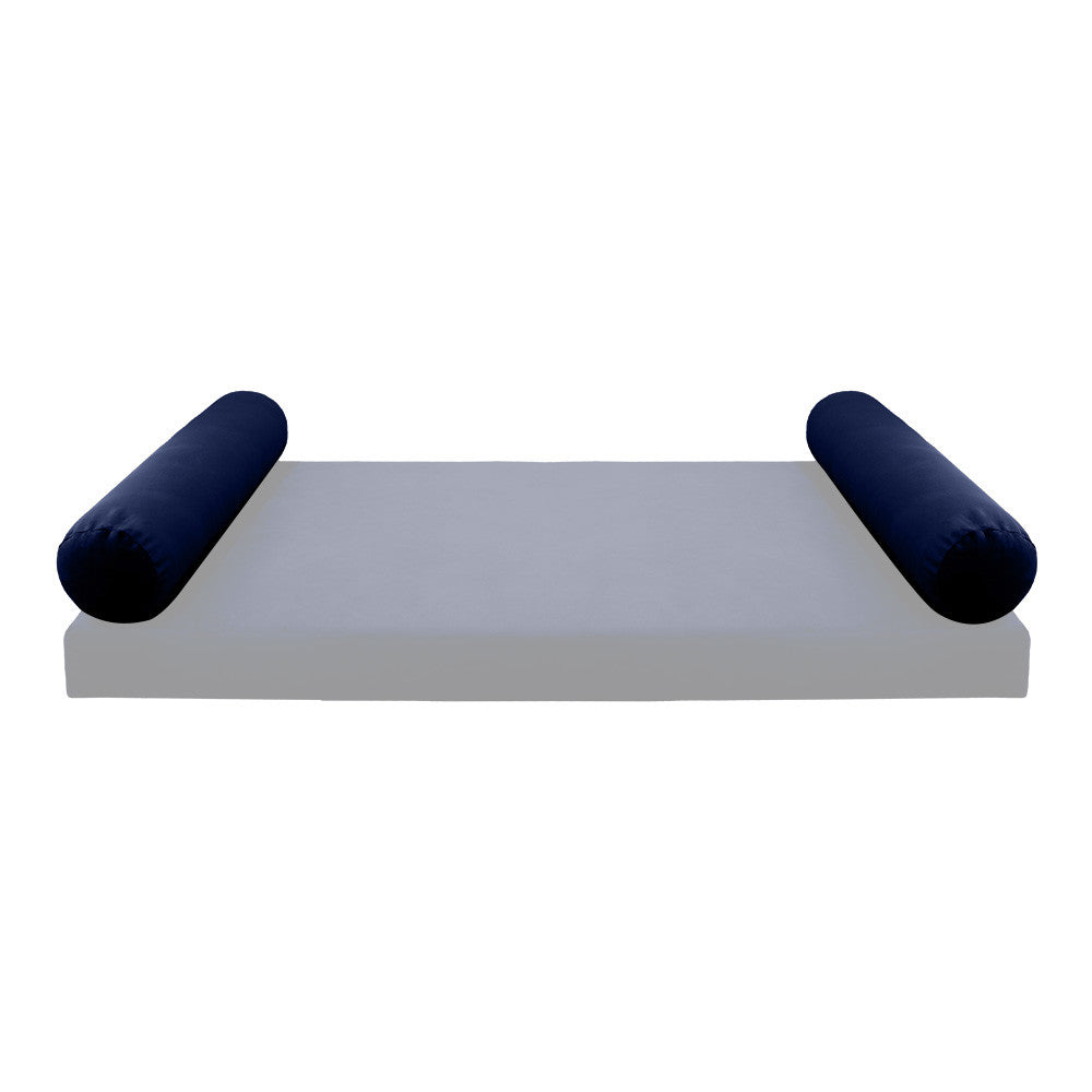 STYLE V5 Full Velvet Knife Edge Indoor Daybed Bolster Pillow |COVER ONLY| AD373