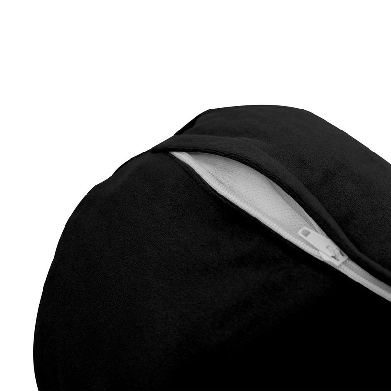 STYLE V5 Full Velvet Knife Edge Indoor Daybed Bolster Pillow |COVER ONLY| AD374