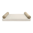 STYLE V5 Full Velvet Pipe Trim Indoor Daybed Cushion Bolster |COVER ONLY| AD304