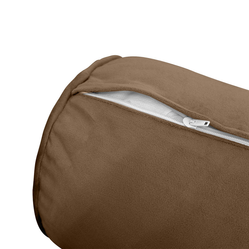 STYLE V5 Twin Velvet Pipe Trim Indoor Daybed Cushion Bolster |COVER ONLY| AD308
