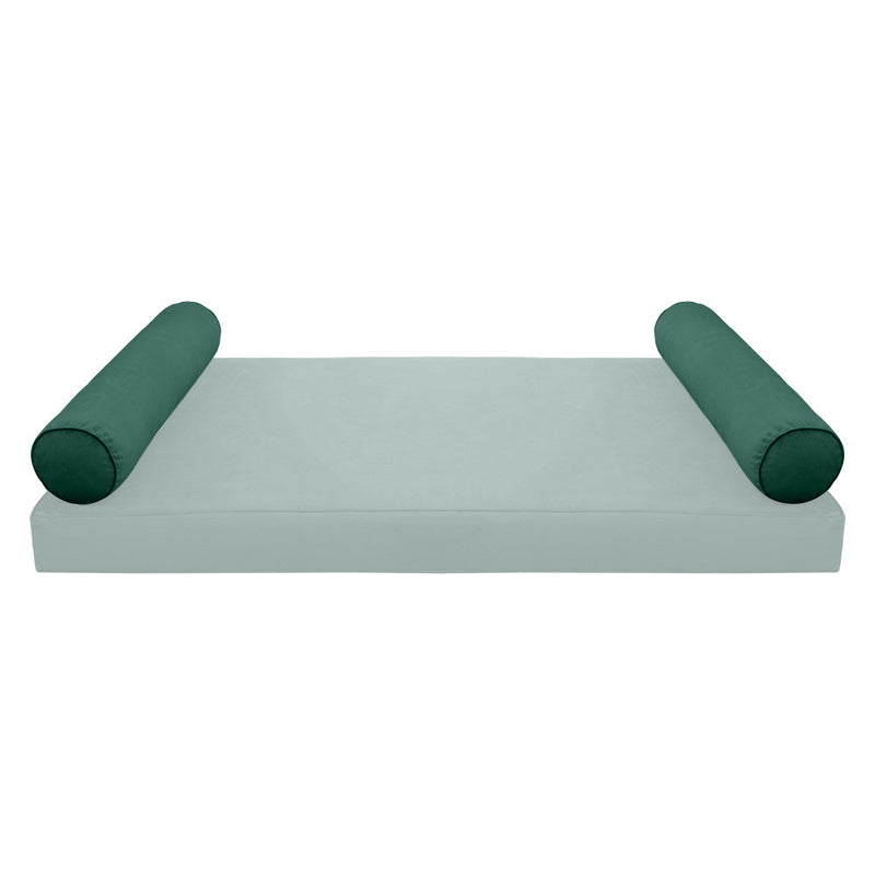 STYLE V5 Twin Velvet Pipe Trim Indoor Daybed Cushion Bolster |COVER ONLY| AD317