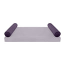 STYLE V5 Full Velvet Pipe Trim Indoor Daybed Cushion Bolster |COVER ONLY| AD339