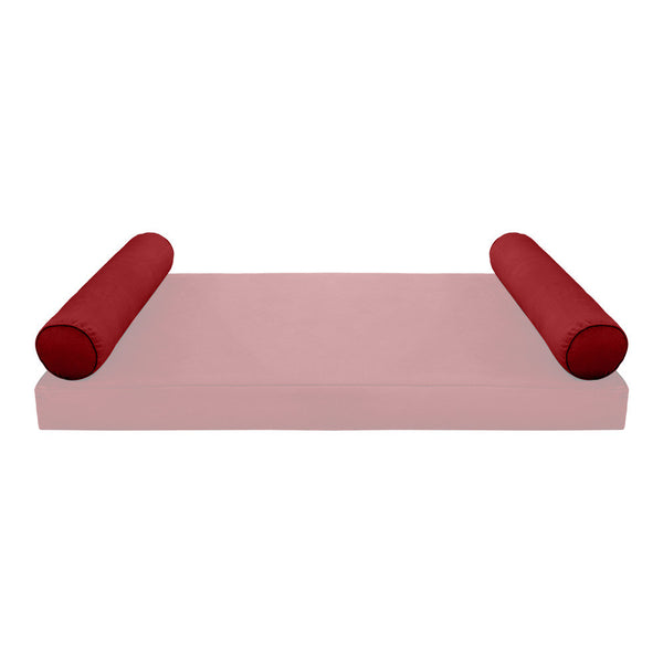 STYLE V5 Full Velvet Pipe Trim Indoor Daybed Cushion Bolster |COVER ONLY| AD369