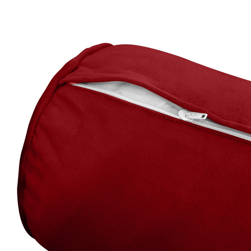 STYLE V5 Full Velvet Pipe Trim Indoor Daybed Cushion Bolster |COVER ONLY| AD369