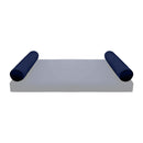 STYLE V5 Full Velvet Pipe Trim Indoor Daybed Cushion Bolster |COVER ONLY| AD373