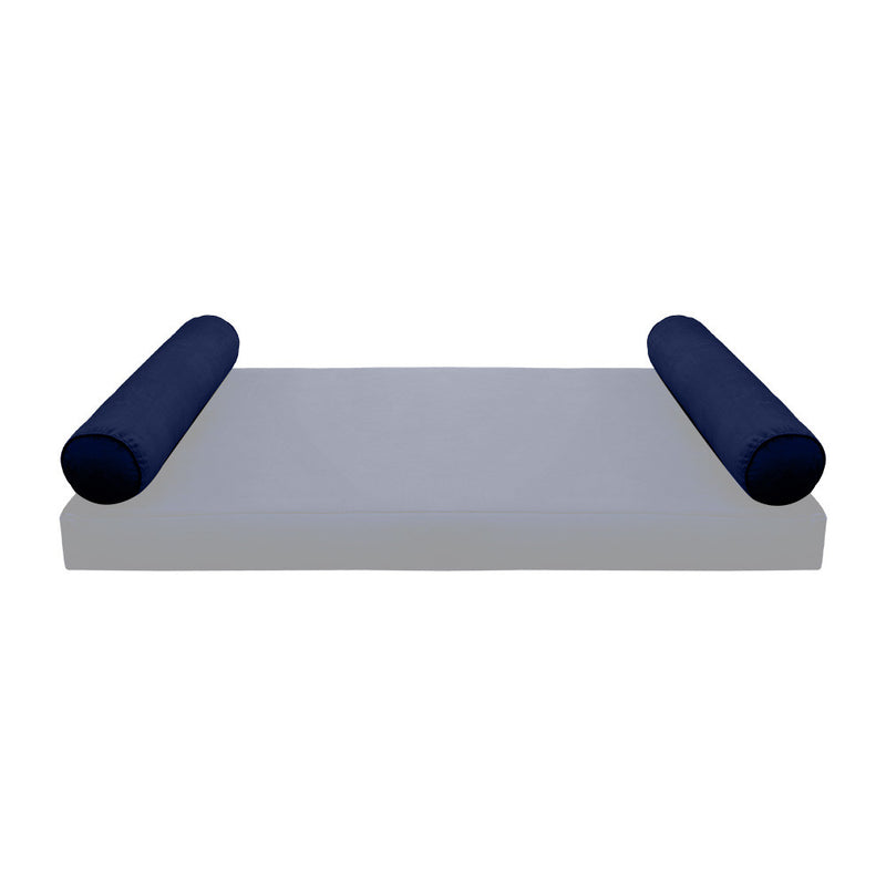 STYLE V5 Twin Velvet Pipe Trim Indoor Daybed Cushion Bolster |COVER ONLY| AD373