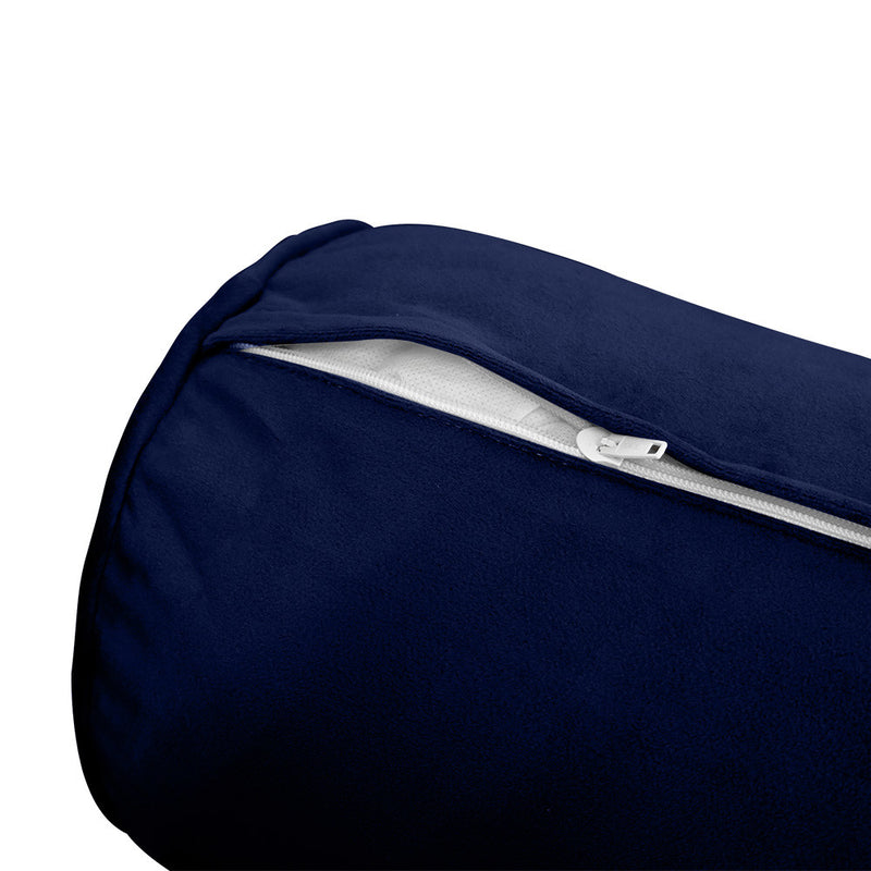 STYLE V5 Twin Velvet Pipe Trim Indoor Daybed Cushion Bolster |COVER ONLY| AD373