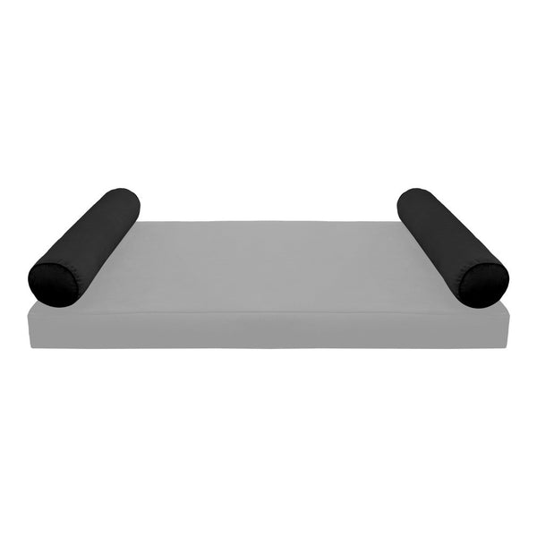 STYLE V5 Full Velvet Pipe Trim Indoor Daybed Cushion Bolster |COVER ONLY| AD374