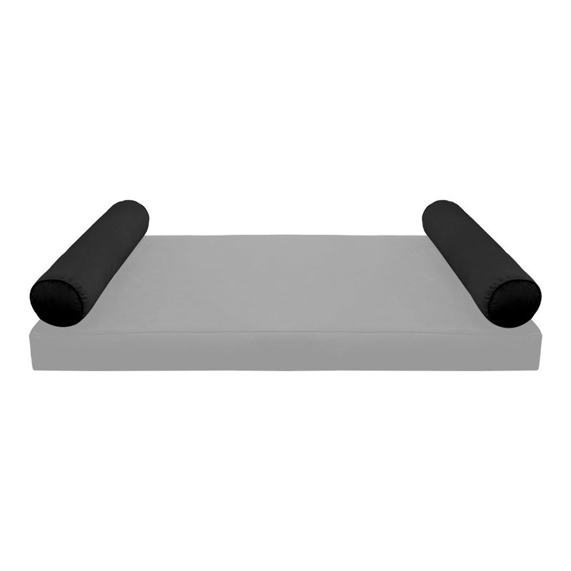 STYLE V5 Twin Velvet Pipe Trim Indoor Daybed Cushion Bolster |COVER ONLY| AD374