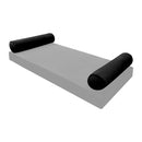 STYLE V5 Full Velvet Pipe Trim Indoor Daybed Cushion Bolster |COVER ONLY| AD374