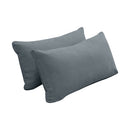 STYLE V2 Twin Velvet Knife Edge Indoor Daybed Bolster Pillow |COVER ONLY| AD347