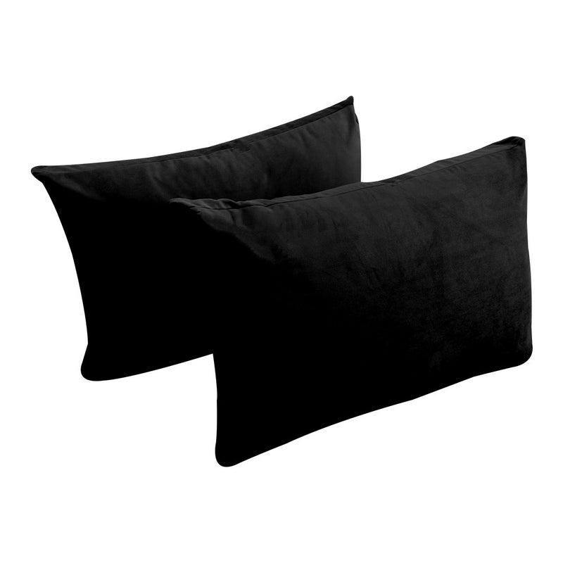 STYLE V2 Twin Velvet Knife Edge Indoor Daybed Bolster Pillow |COVER ONLY| AD374