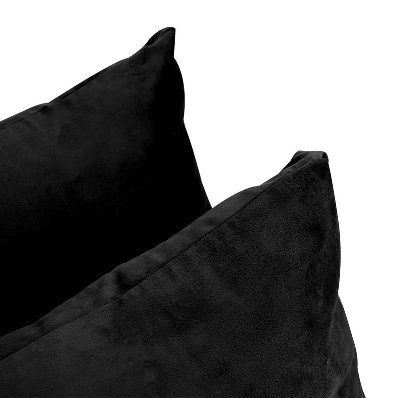 STYLE V2 Twin Velvet Knife Edge Indoor Daybed Bolster Pillow |COVER ONLY| AD374