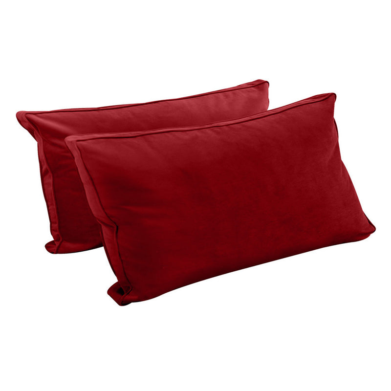 STYLE V2 Twin Velvet Pipe Trim Indoor Daybed Cushion Bolster |COVER ONLY| AD369
