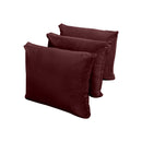 STYLE V3 Twin Velvet Knife Edge Indoor Daybed Bolster Pillow |COVER ONLY| AD368