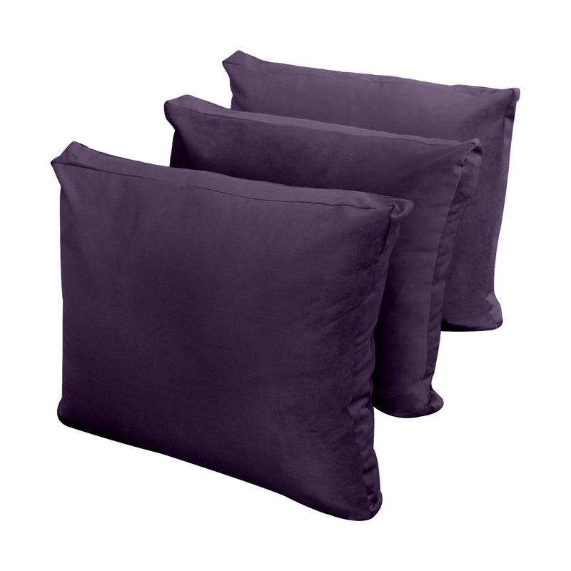 STYLE V3 Twin Velvet Knife Edge Indoor Daybed Bolster Pillow |COVER ONLY| AD339